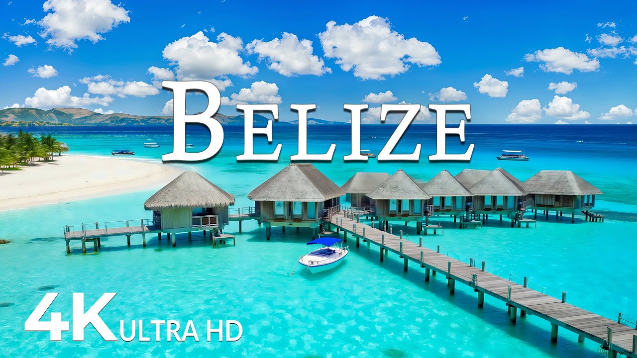 FLYING OVER BELIZE (4K UHD) &ndash; Soothing Music Along With Beautiful Nature Video - 4K Video UHD #5