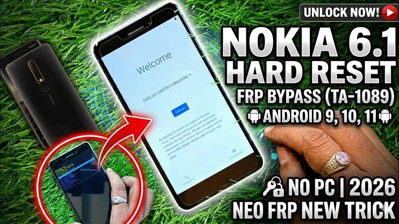 Nokia 6.1 TA1089   Frp Bypass Android 10 |Nokia 6.1 Plus Frp Bypass 2025 New Trick