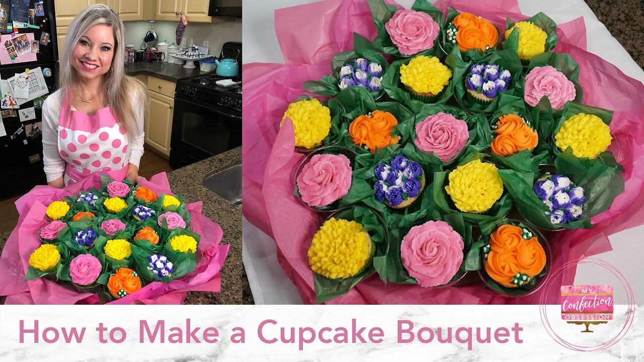 How to Make an Easy Cupcake Bouquet - Thank You to all the Medical Workers