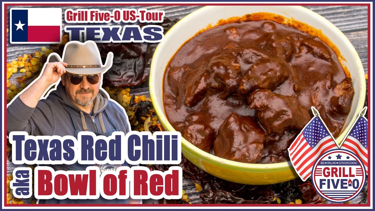 Chili con Carne - Original wie in TEXAS | authentisches Bowl of Red Rezept | Grill Five-0 US-Tour 🇺🇸