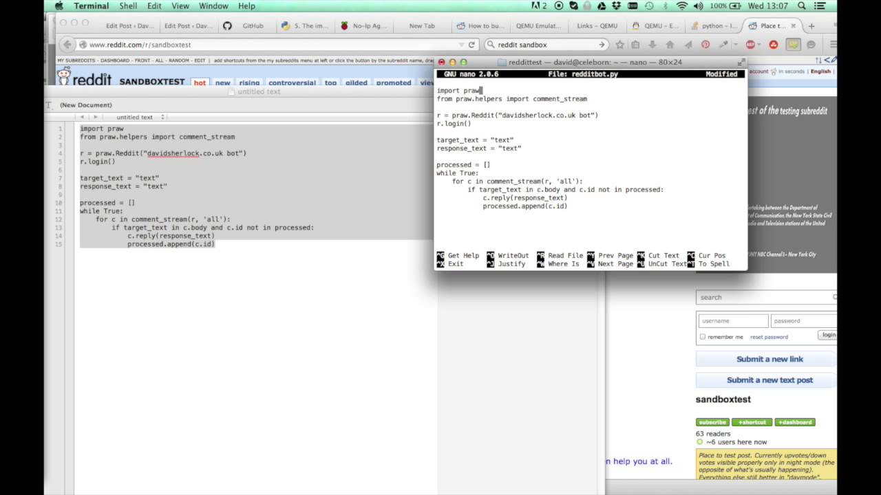 Creating a Reddit bot in 5 minutes