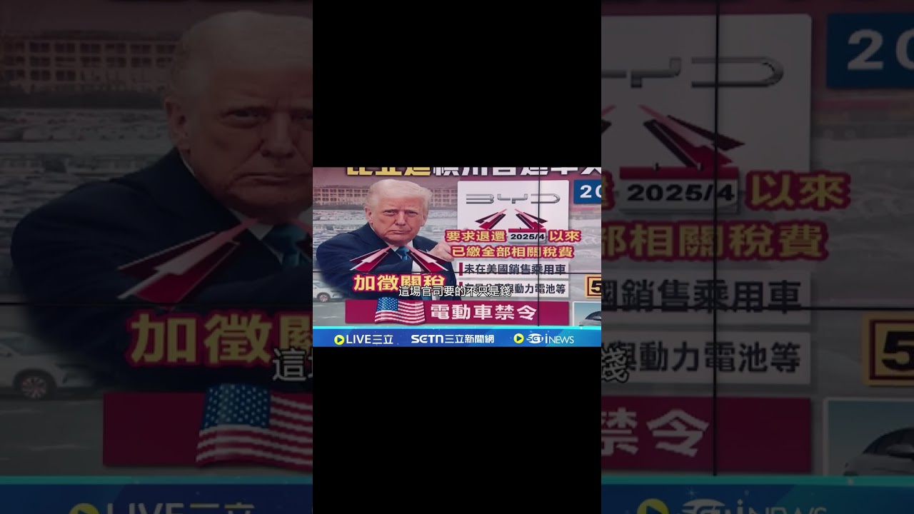 比亞迪打響反咬美關? #三立inews #大世界