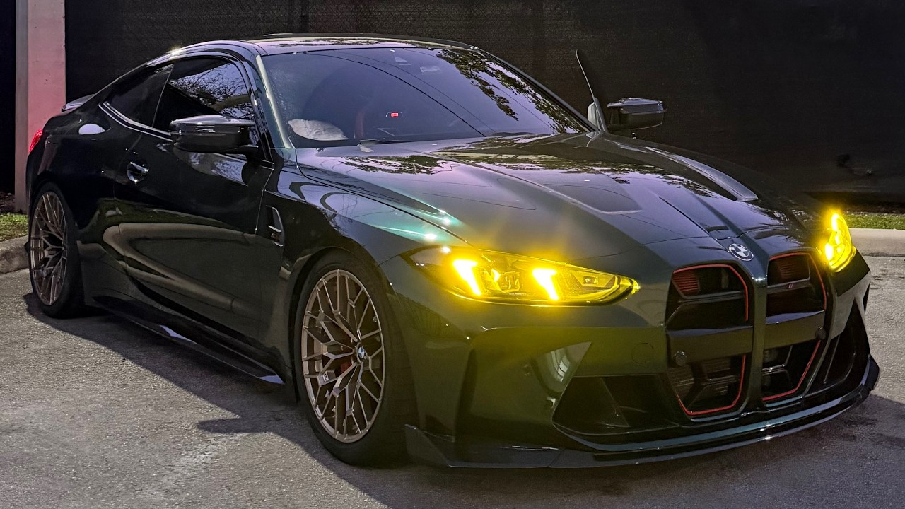 POV CUSTOM 2025 BMW M4 CS RAGING IN MIAMI TRAFFIC‼️