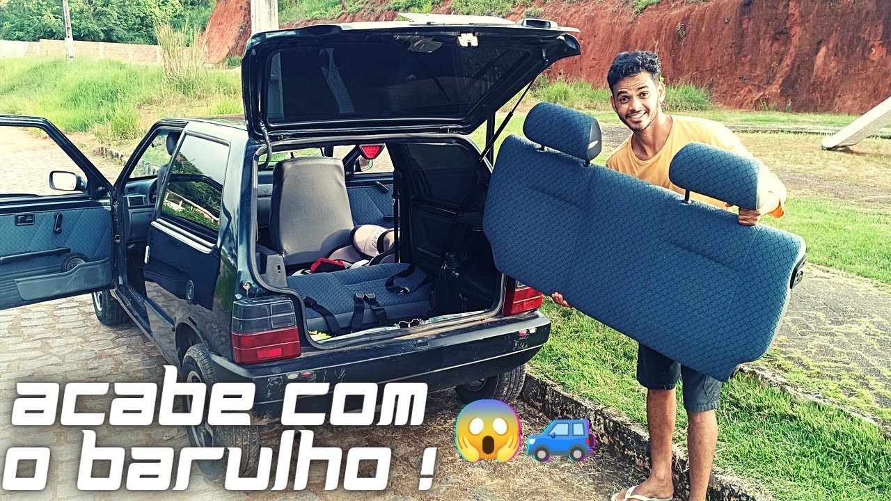 COMO ACABAR COM O BARULHO INTERNO DO FIAT UNO, RÁPIDO E FÁCIL 🤔🚙