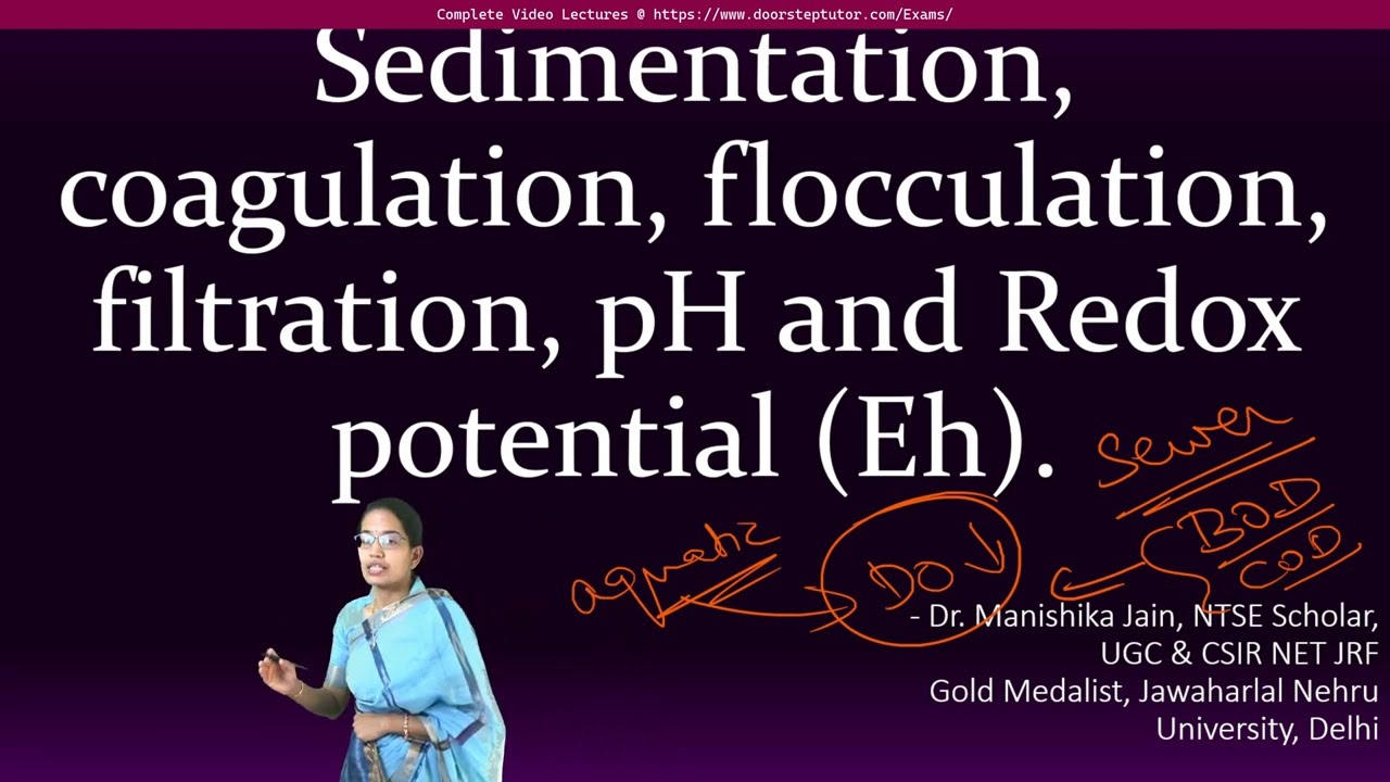 Sedimentation, Coagulation, Flocculation - Water Treatment | UGC Environmental Science