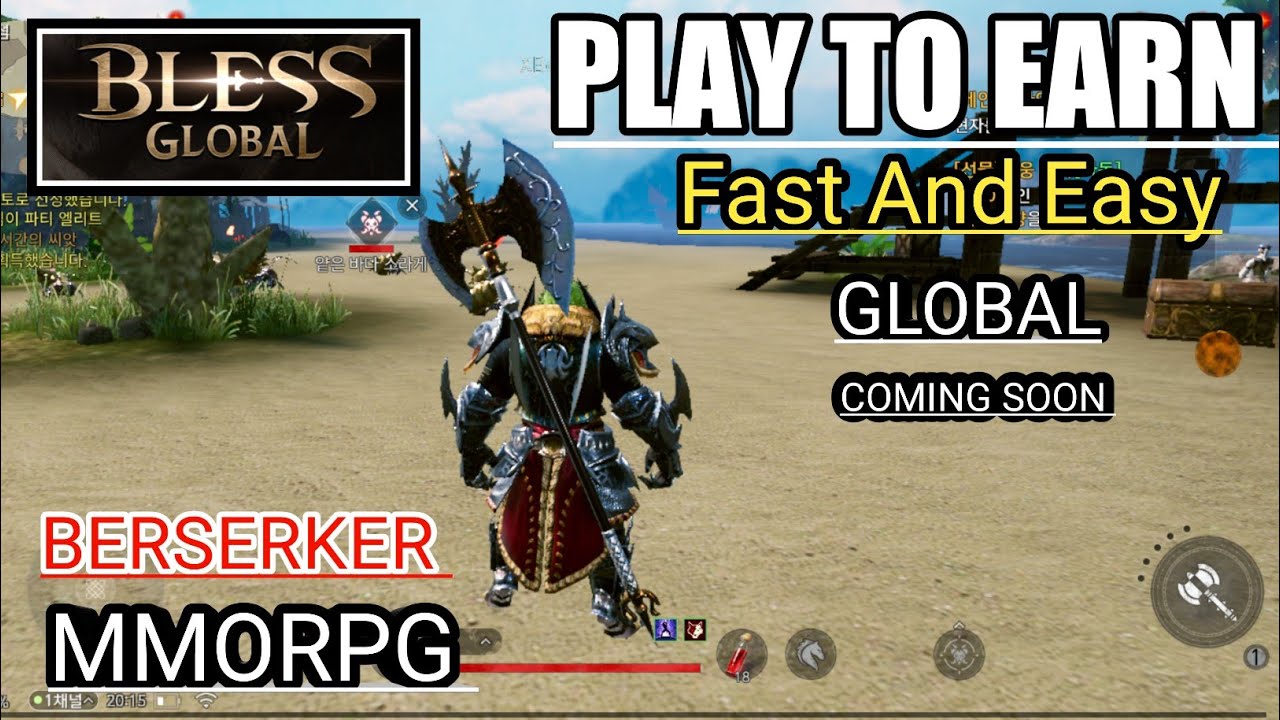 Bless Global Play To  Earn Class Berserker Gameplay  MMORPG Global Coming soon Nft 2022