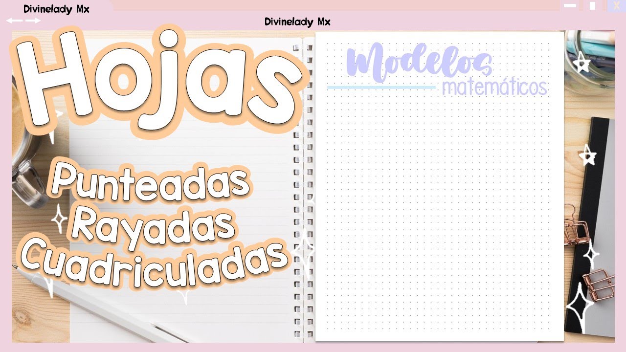 COMO HACER HOJAS PUNTEADAS CUADRICULADAS  O DE RAYAS