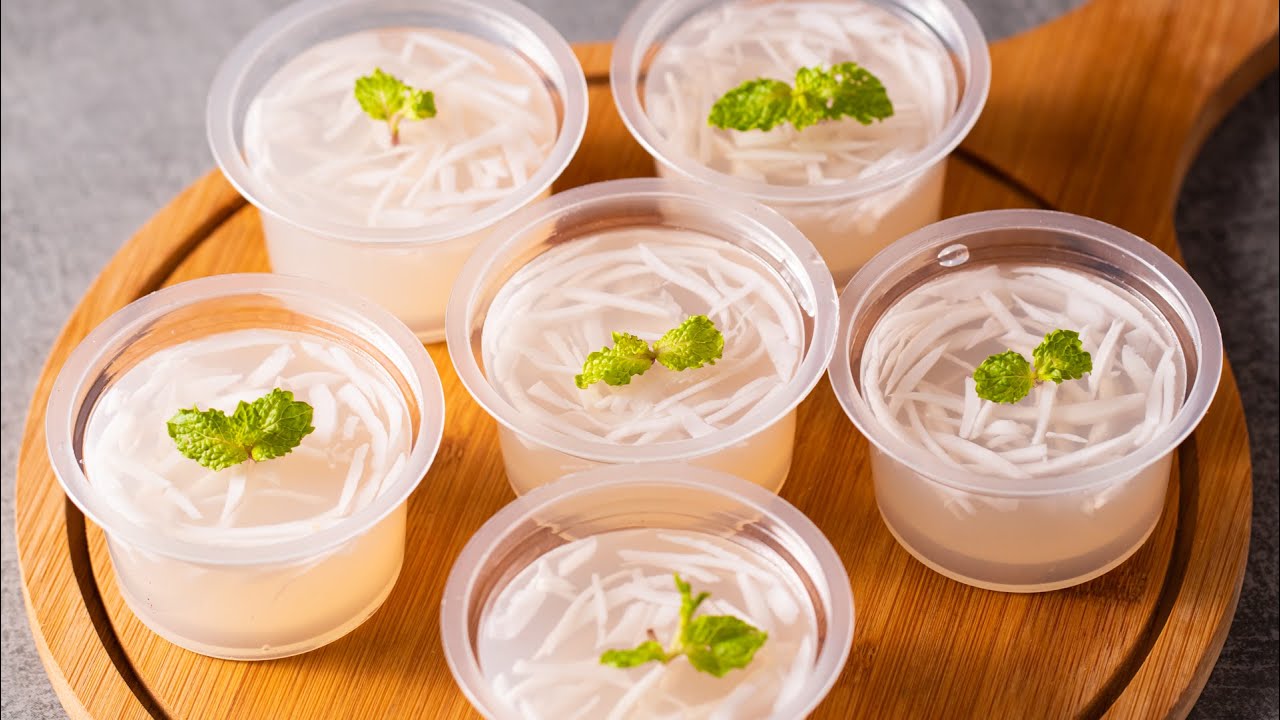 10 MIN. COCONUT PUDDING | TENDER COCONUT DESSERT | SUMMER DESSERT | COCONUT WATER DESSERT | N'Oven