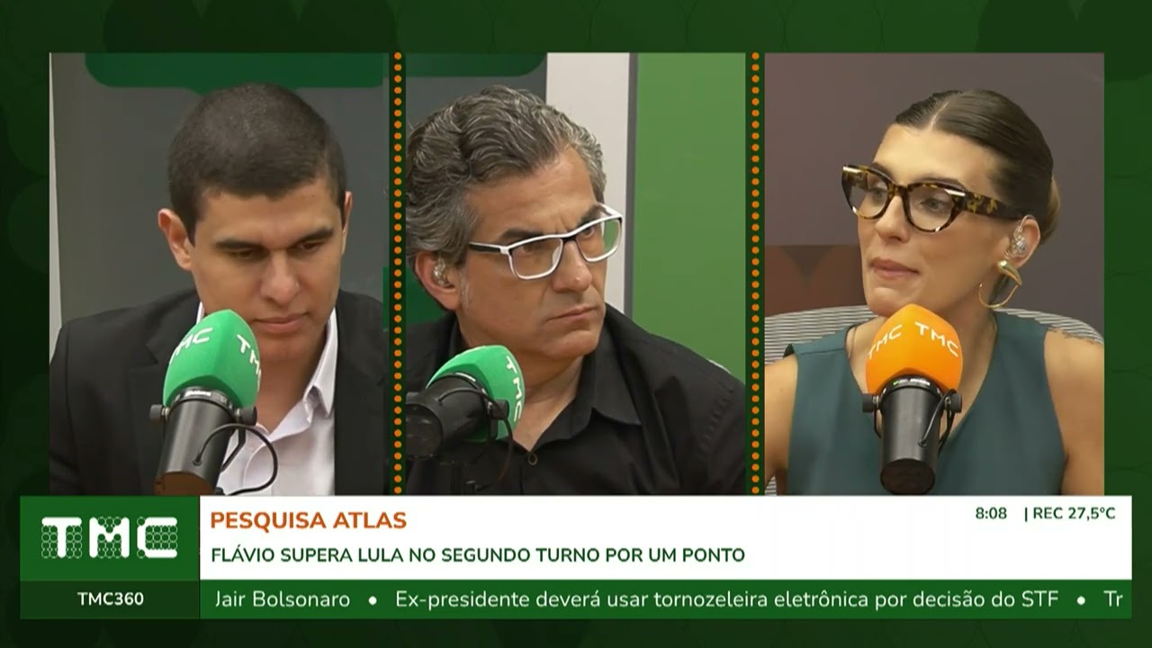 FL&Aacute;VIO BOLSONARO E LULA EMPATAM EM PESQUISA ELEITORAL