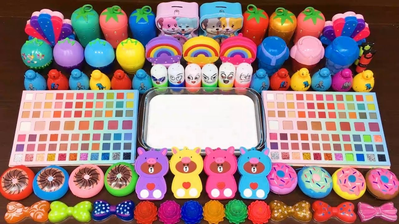 LIVE: ASMR Glossy Slime Mixing With Rainbow Pops – Satisfying Relax Sounds #213