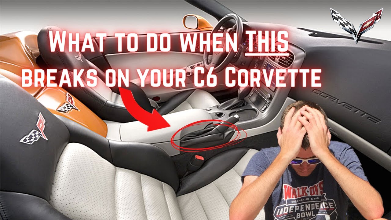 Fixing a broken parking brake boot bezel in a C6 Corvette