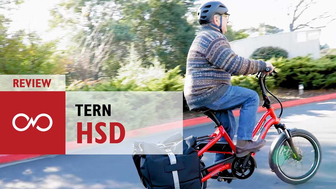 Обзор: компактный грузовой электровелосипед Tern HSD Urban Commuter