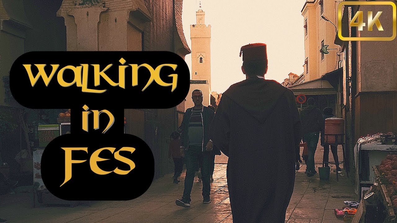 Walking Tour of Fes Medina — Morocco Africa Video Walk (4K) - Ambience Walk in Fez
