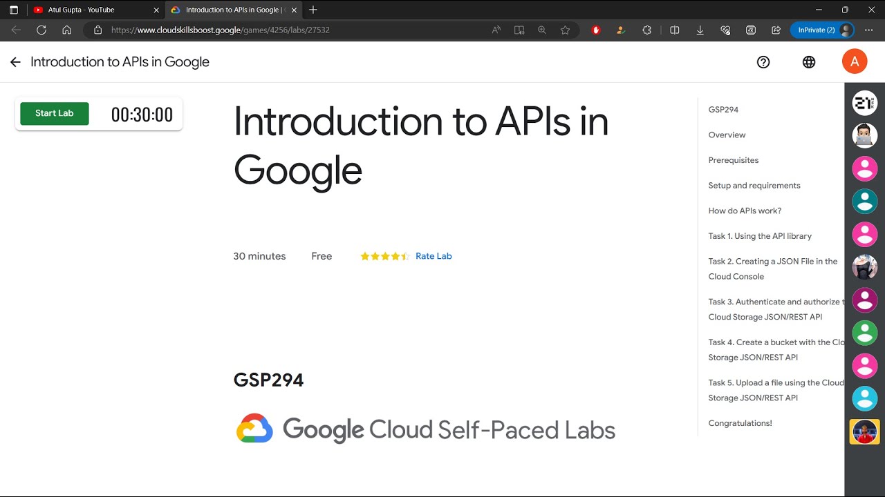 Introduction to APIs in Google | GSP294 | Atul Gupta #qwiklabs