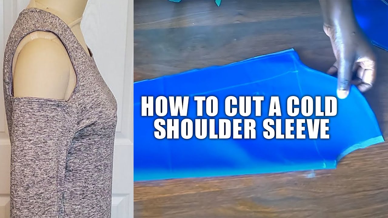 HOW TO CUT A  COLD SHOULDER SLEEVE / BEGINNER FRIENDLY