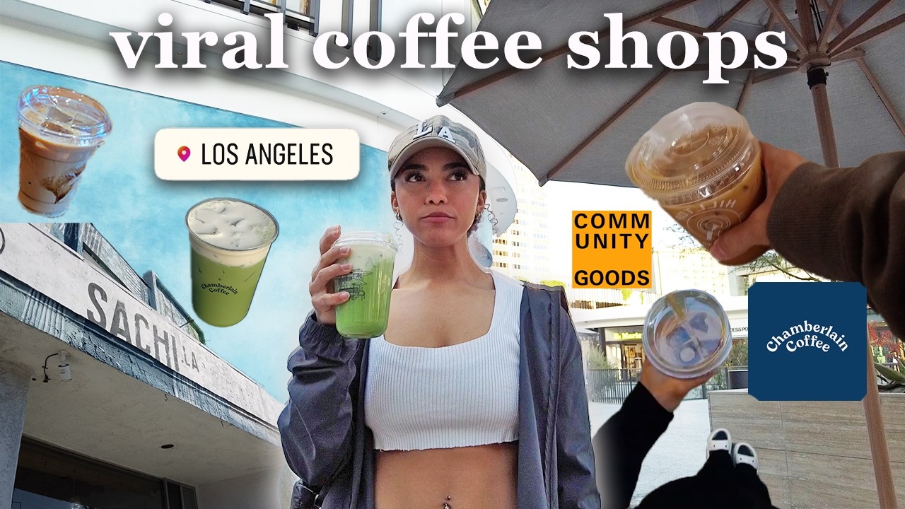 trying viral coffee shops in Los Angeles! are these influencers lying to you?