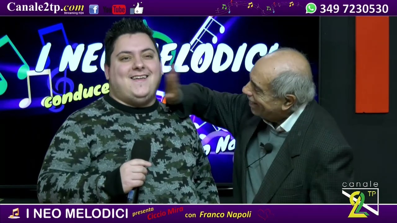 “I NEO MELODICI” È IL NUOVO PROGRAMMA MUSICALE DI CANALE2TP, CONDOTTO DA CICCIO MIRA