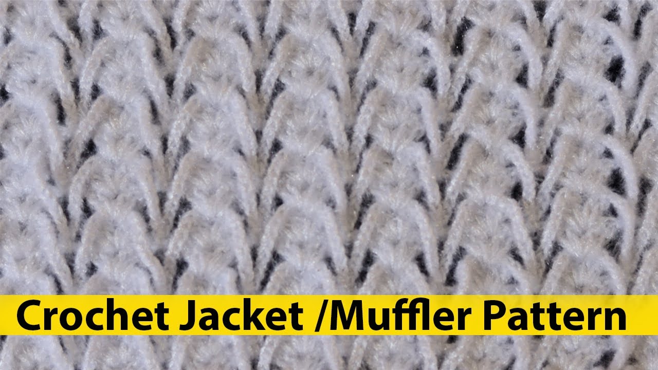 How To Crochet Jacket / Muffler  | Crochet Lace Border | Crochet Designs