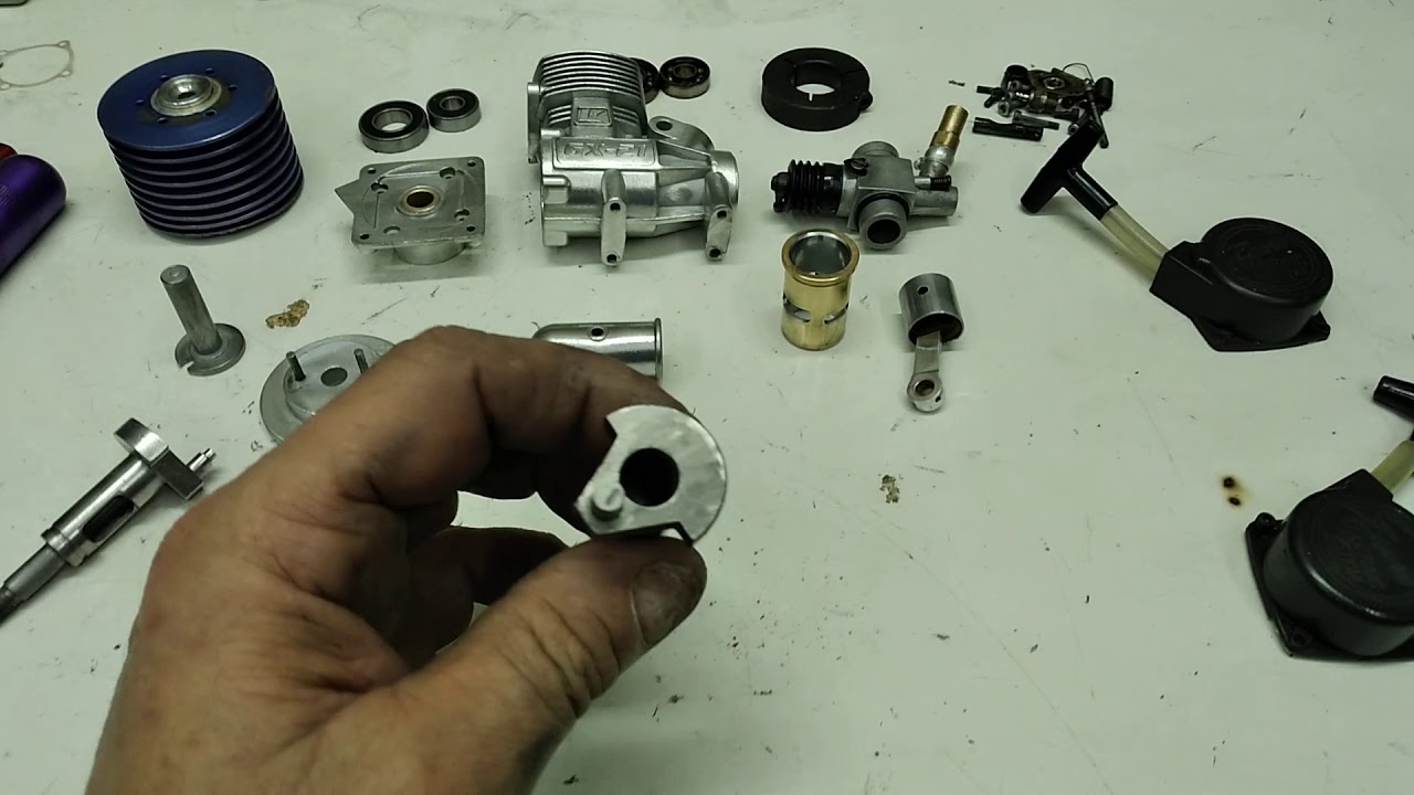 Revitalização/Jateamento e informações. Motor Kyosho GX 21 do Ricardo de Pirassununga vd 2