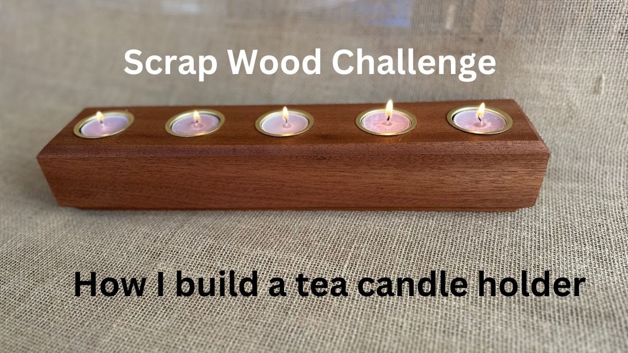 How I build a simple candle holder out of scrap wood.