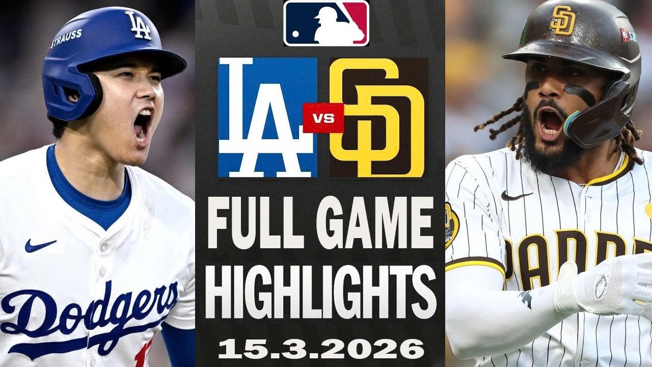 Los Angeles Dodgers Vs San Diego Padres Full Game Highlights March 15,2026 MLB Spring Training 2026