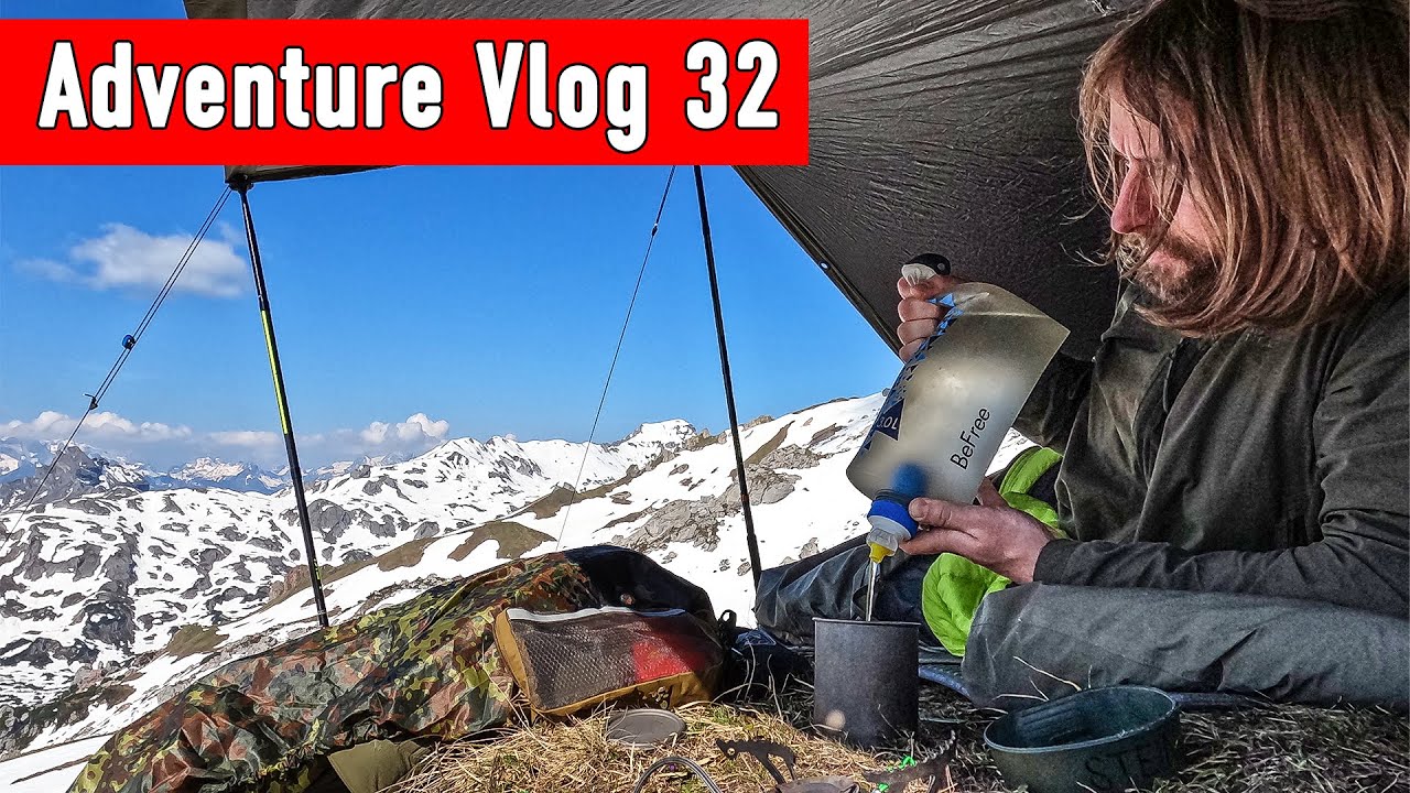 2 Nächte Biwak in den Bergen - Gewitter und Altschnee - Adventure Vlog 32