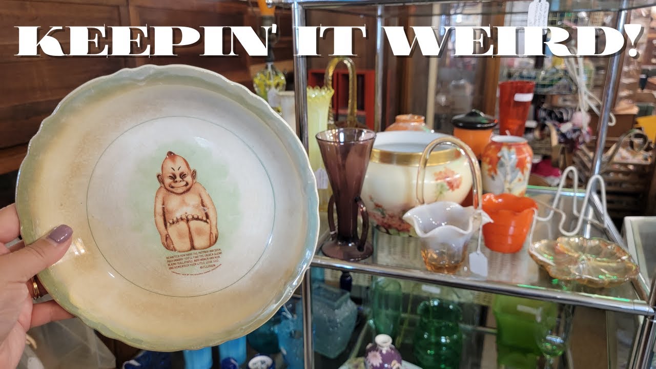 Little Weirdo's Everywhere! Antique Shop Filled With MCM Kitsch and KEWPIES!