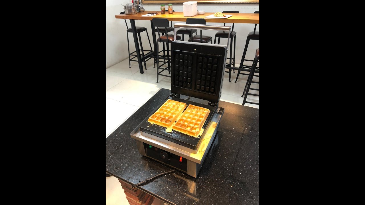 FY-4 Commercial Electric Waffle Maker Cast Iron Wafelijer Fry Pan CUKUS