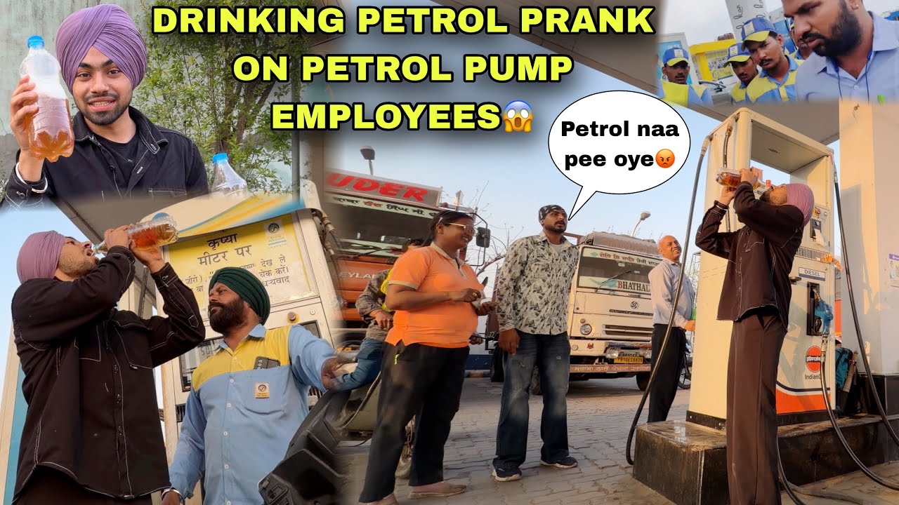 DRINKING PETROL PRANK😱ON PETROLPUMP EMPLOYEES😨PRANK GONE WRONG HOGYA