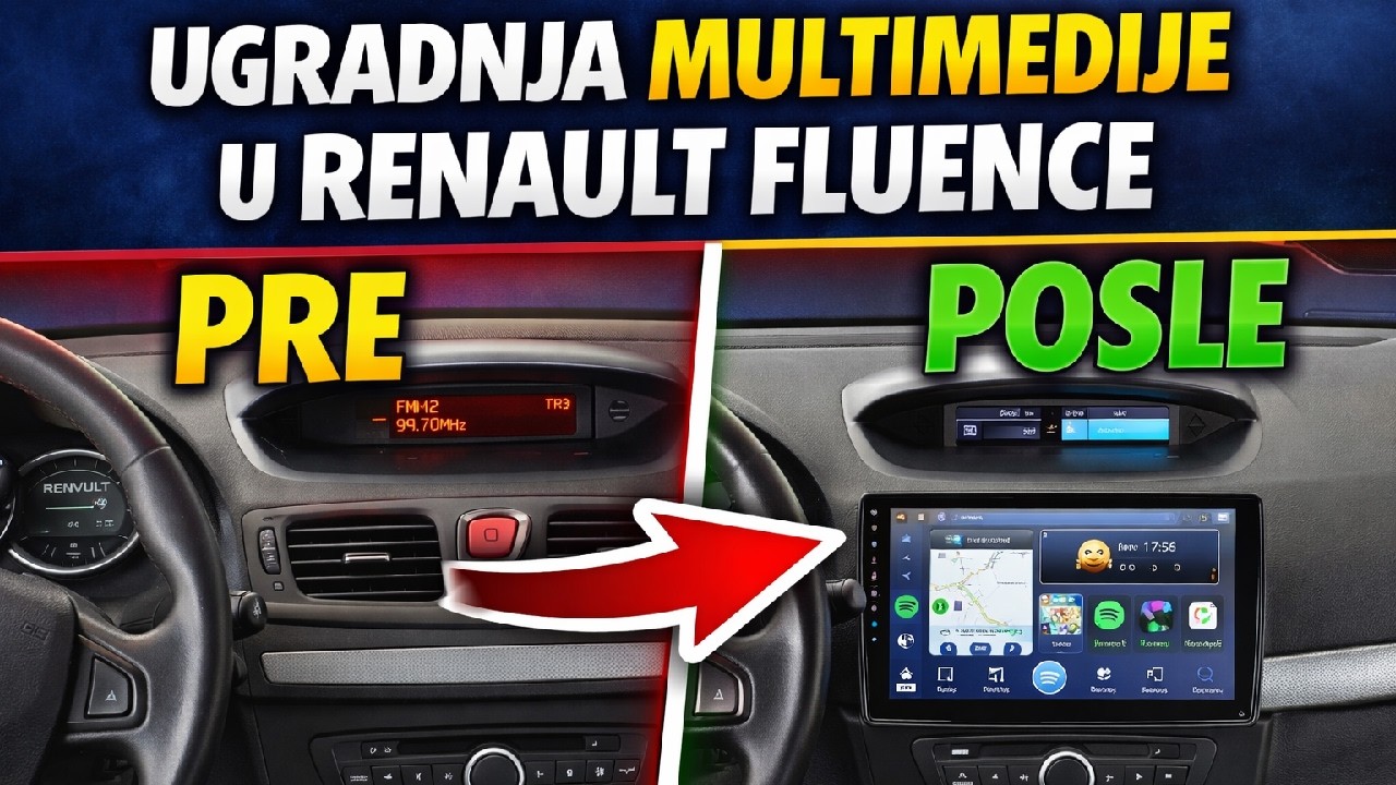 UGRADNJA MULTIMEDIJE u RENAULT FLUENCE,PRE i POSLE?