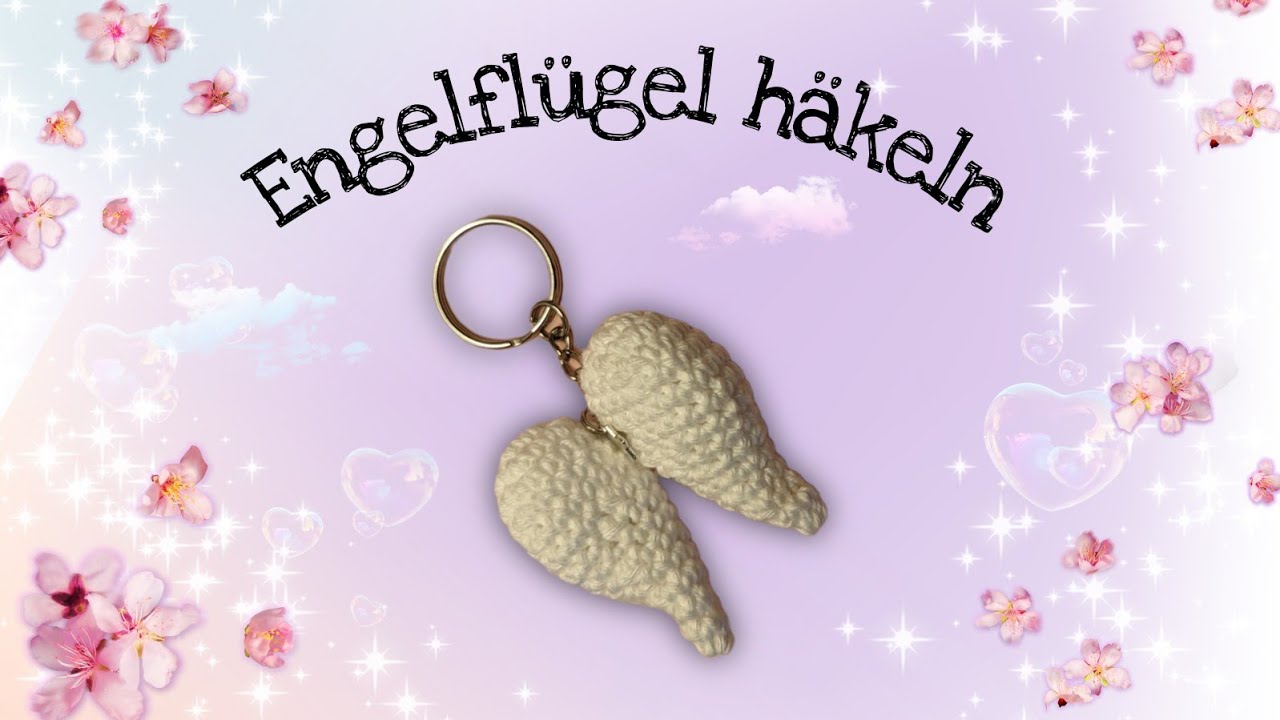 Engelfl&uuml;gel h&auml;keln 💗 Schl&uuml;sselanh&auml;nger,Deko..