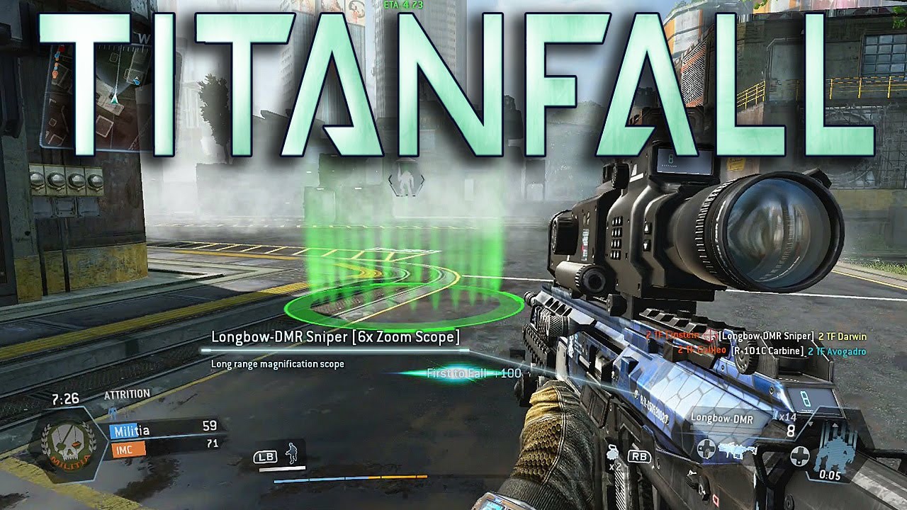 TITANFALL SNIPING GAMEPLAY! Longbow-DMR Sniper - Two Shot Kill! (Multiplayer Beta Quickscoping)