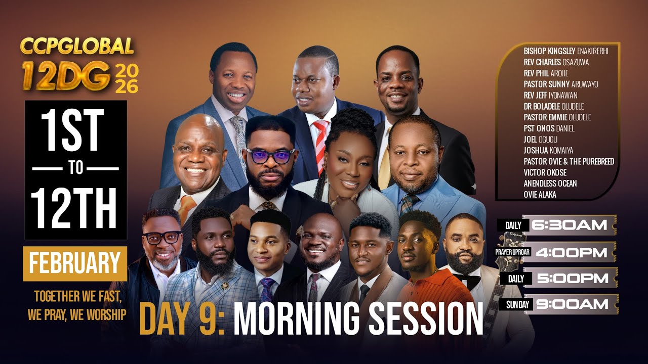 #CCPGlobal12DG2026 | Day 9 Morning Session | Pastor Emmie Oludele | 09-02-2026