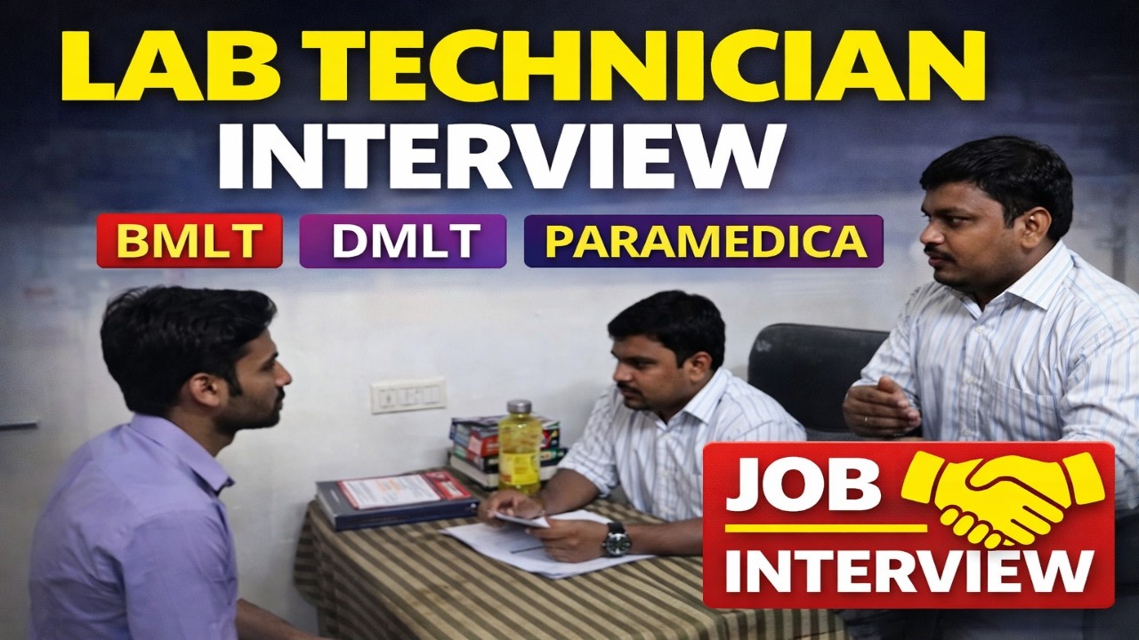 Lab technician interview for job | Live interview Lab technician