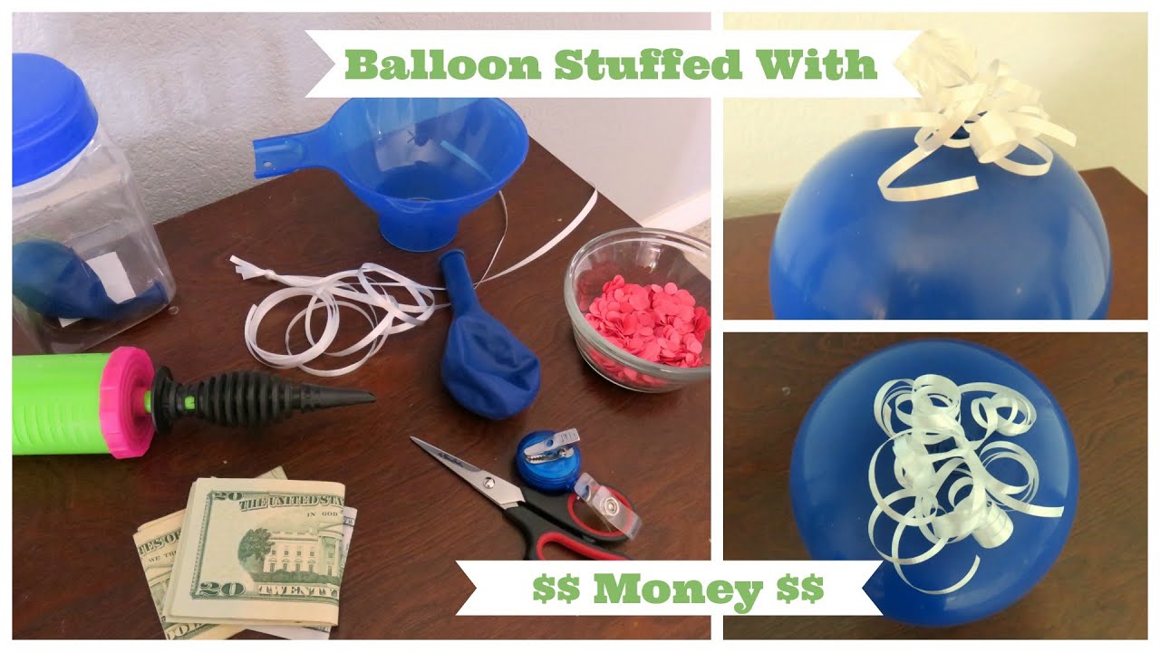 Balloon Stuffed With Money - Money Balloon