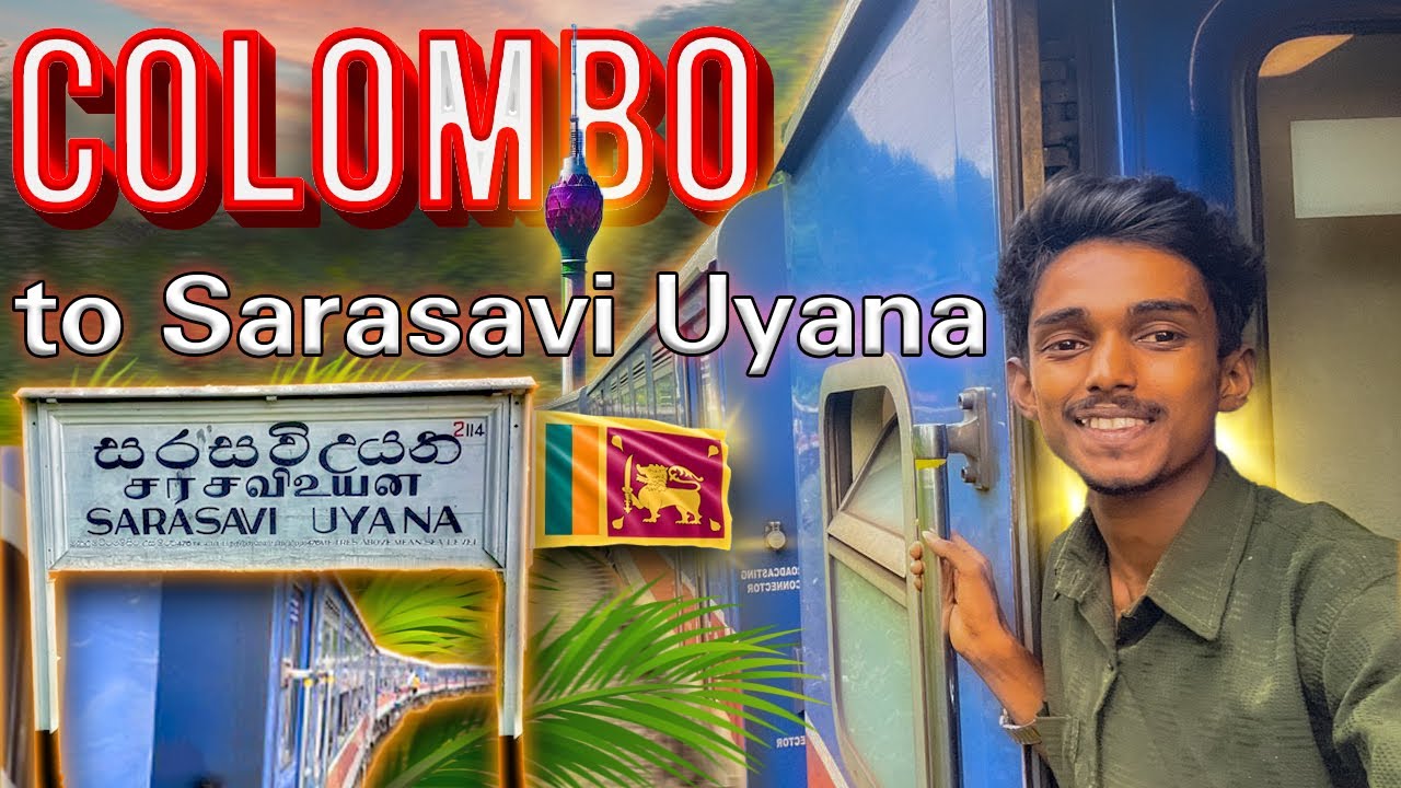 Beautiful Train Ride From Colombo to Sarasavi Uyana | Sri Lankan Rail Experience🚆🇱🇰