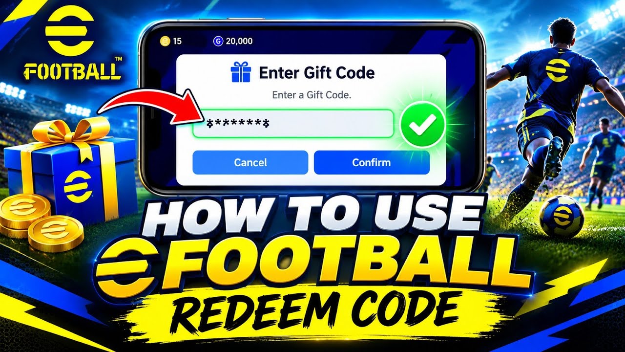 How to Use eFootball Redeem Code in 2026 | eFootball Gift Code Tutorial 