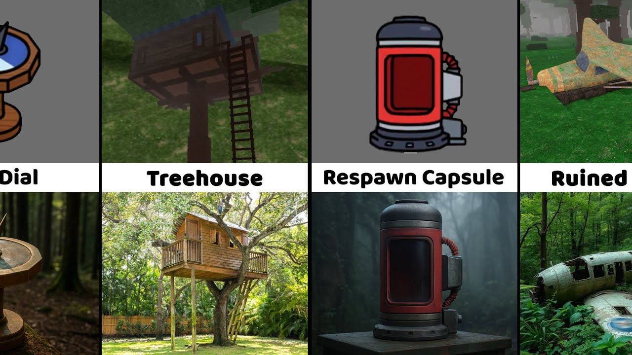 99 Nights in the Forest | All Crafting & Locations Based on Real Life