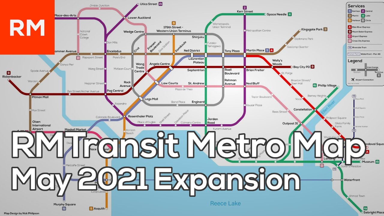 RMTransit Metro Map | May 2021 Expansion