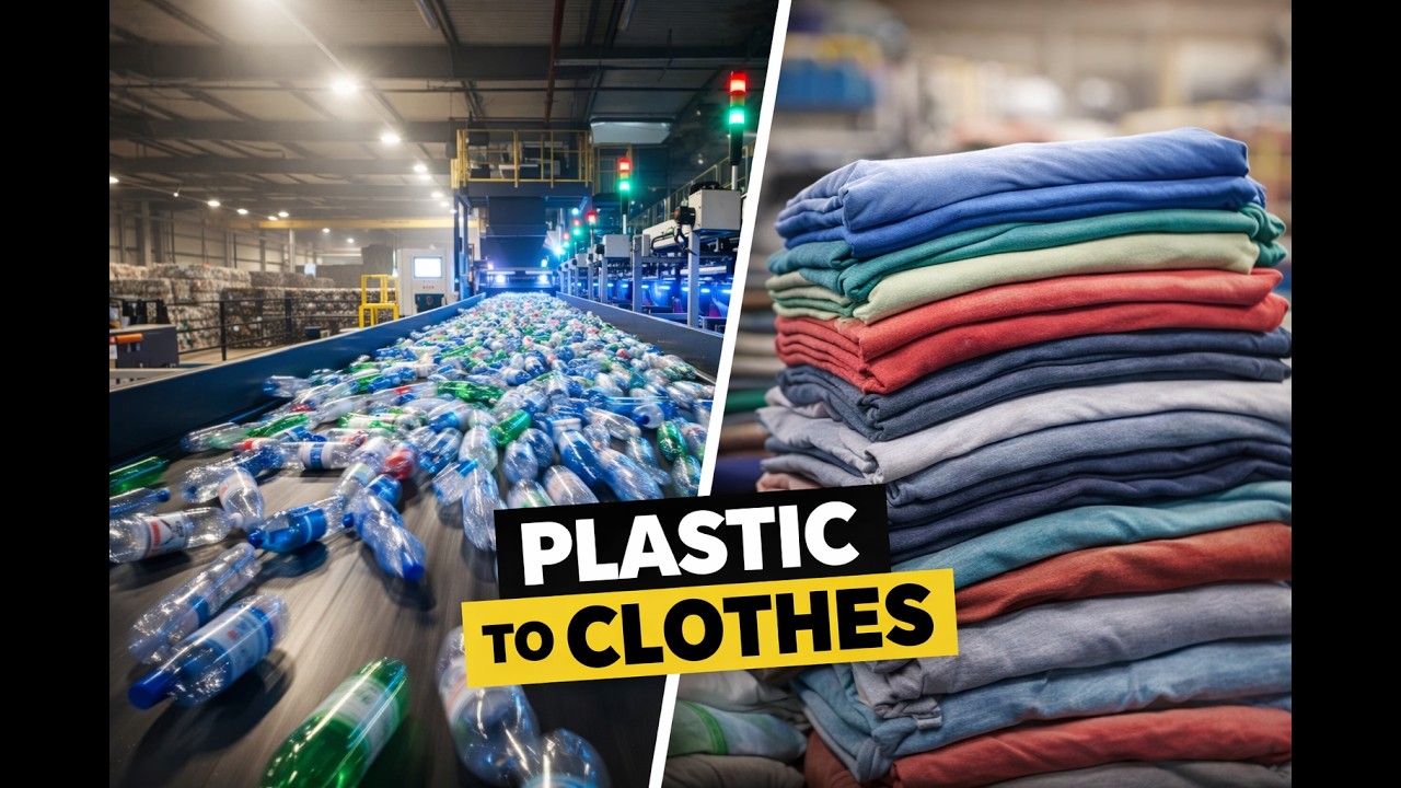 How Plastic Bottles Are Turned Into Clothes | Full Recyclin Process-how plastic botle are recycled