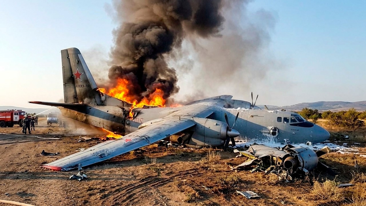 Russian military transport aircraft crashes in Crimea, leaving 30 people dead