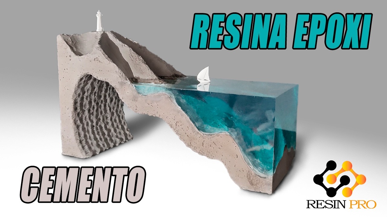 Hago esta ESCULTURA con Resina EPOXI y Cemento