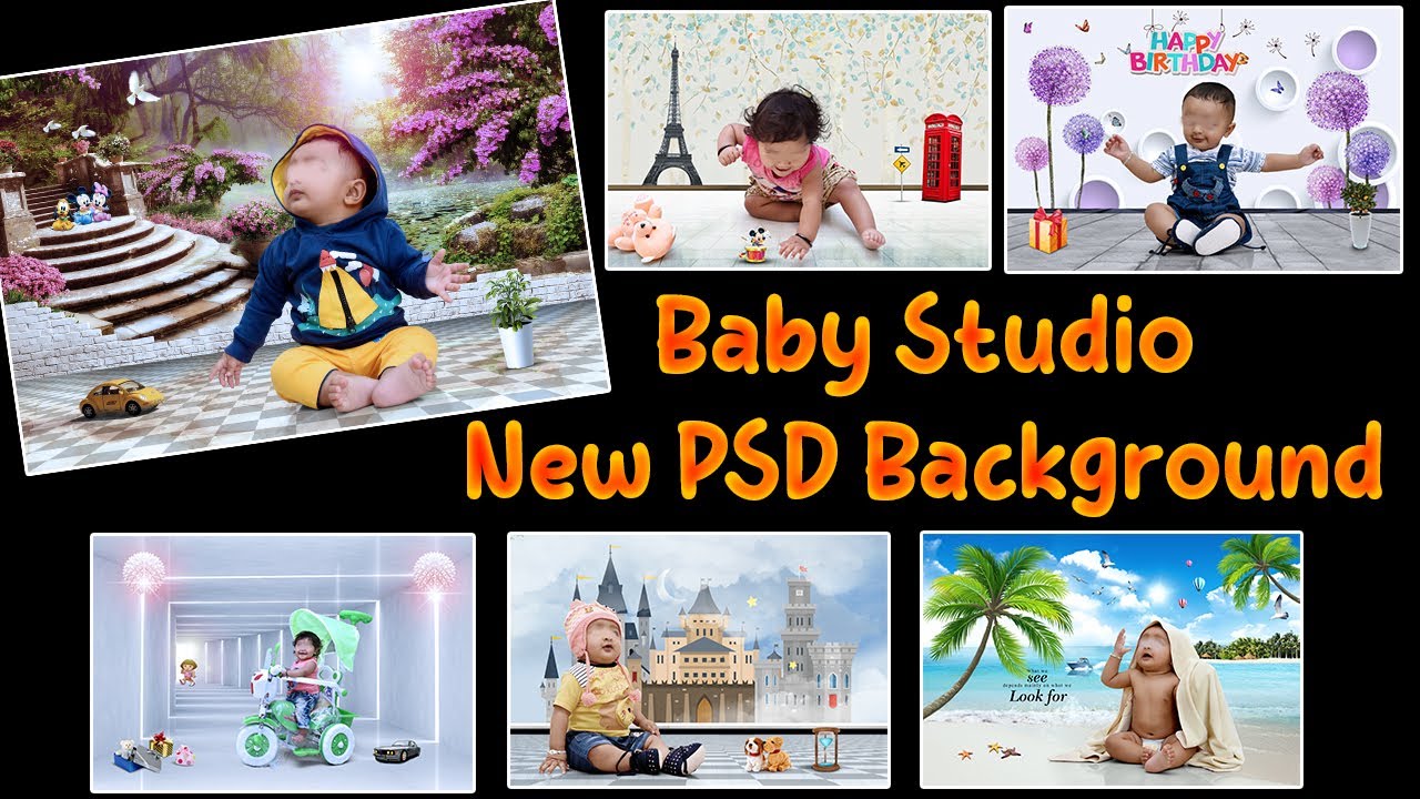 70+ Baby Studio New Psd Background l Studio Background l Psd Backdrop for Baby Photo