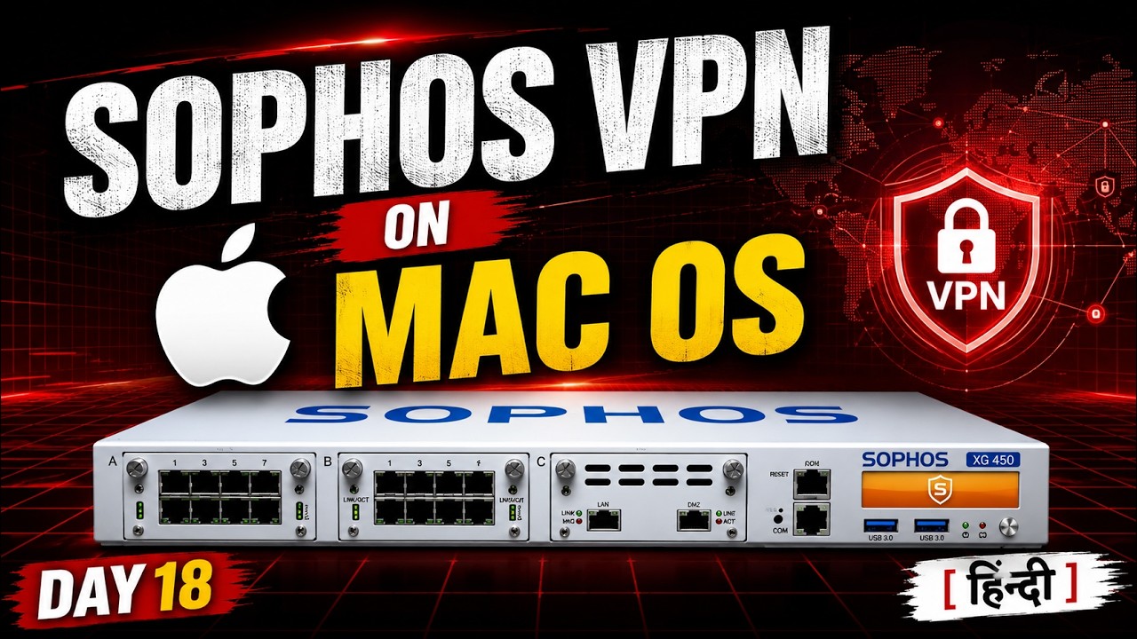 How to Use Sophos VPN on macOS | SSL VPN Setup for MacBook | Sophos Series in Hindi | Day 18