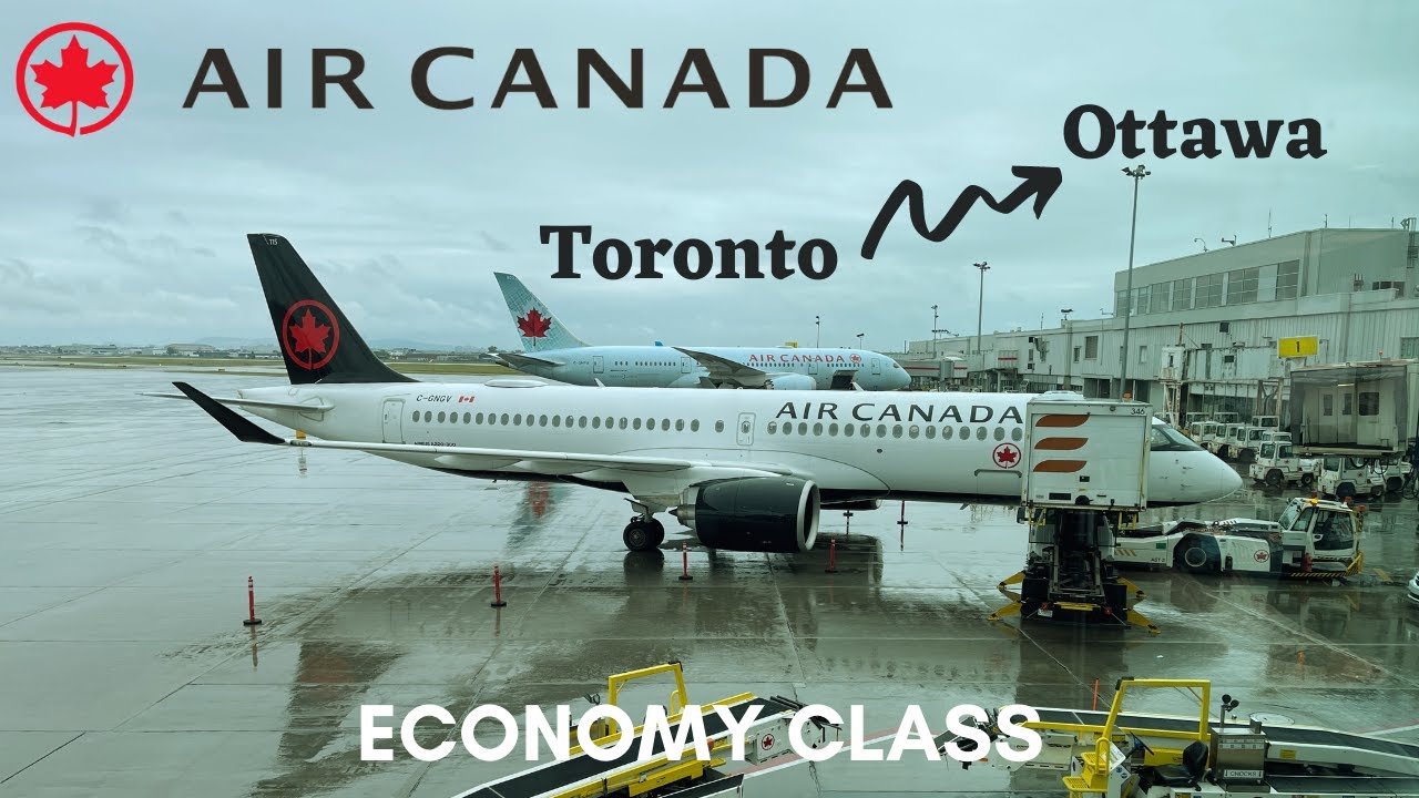 SPECTACULAR AIRBUS A220 FLIGHT! Air Canada Toronto to Ottawa | TRIP REPORT