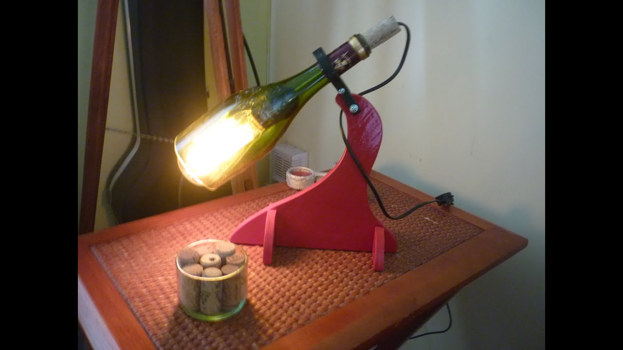 Como hacer Lámpara Botella de Vidrio