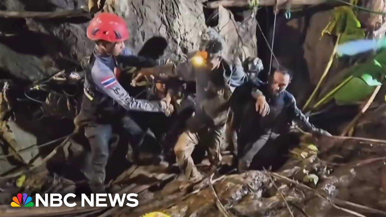 Four still remain trapped in the flooded Laos cave after one person was rescued