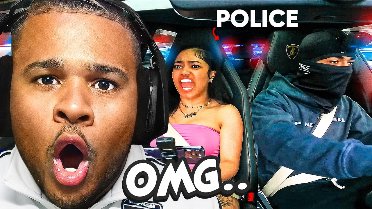 Fanum Reacts To License Craziest Police Chase..