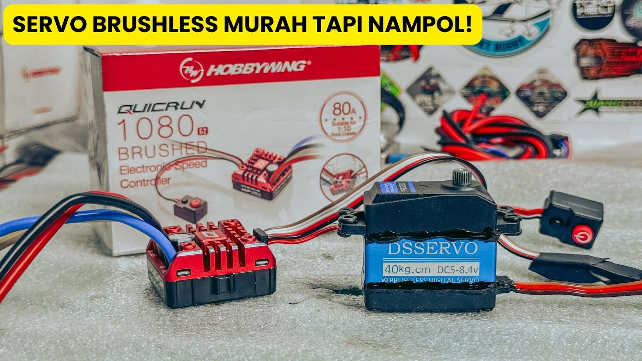 Cobain Servo Brushless Murah & Hobbywing 1080 G2 | DS3135MG Brushless Servo | RC Adventure Indonesia