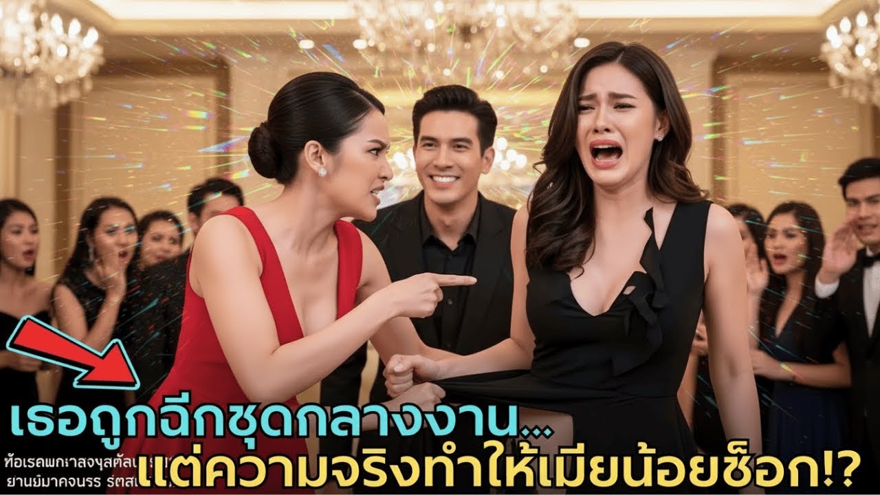 เมียน้อยหน้าแตก! ฉีกชุดเมียหลวงกลางงานหรู ไม่รู้ว่าเธอคือภรรยา CEO สุดโหด!